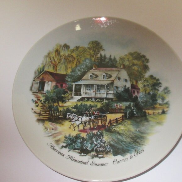 Vintage Set of 4 American Homestead 6-1/4” Four Season Plates - Picture 6 of 7